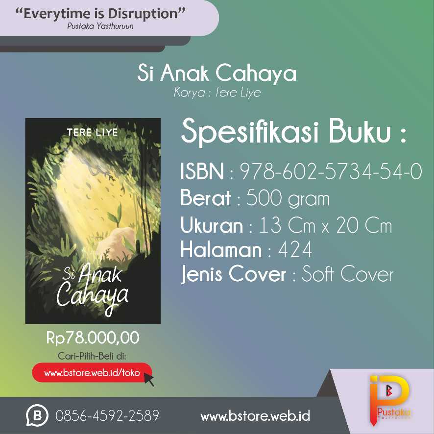 Detail Buku Si Anak Cahaya Nomer 49