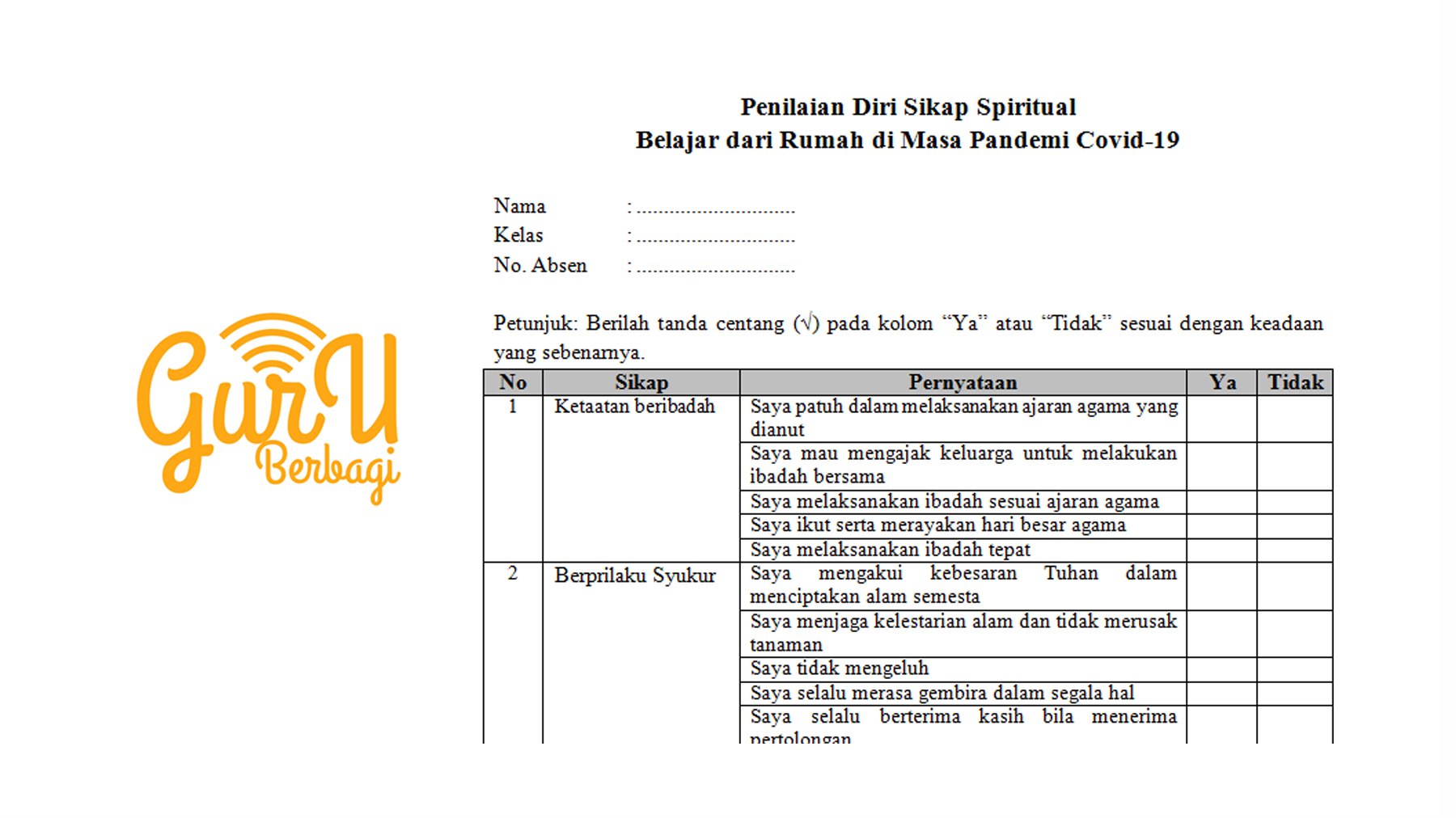 Detail Buku Sikap Sosial Nomer 21