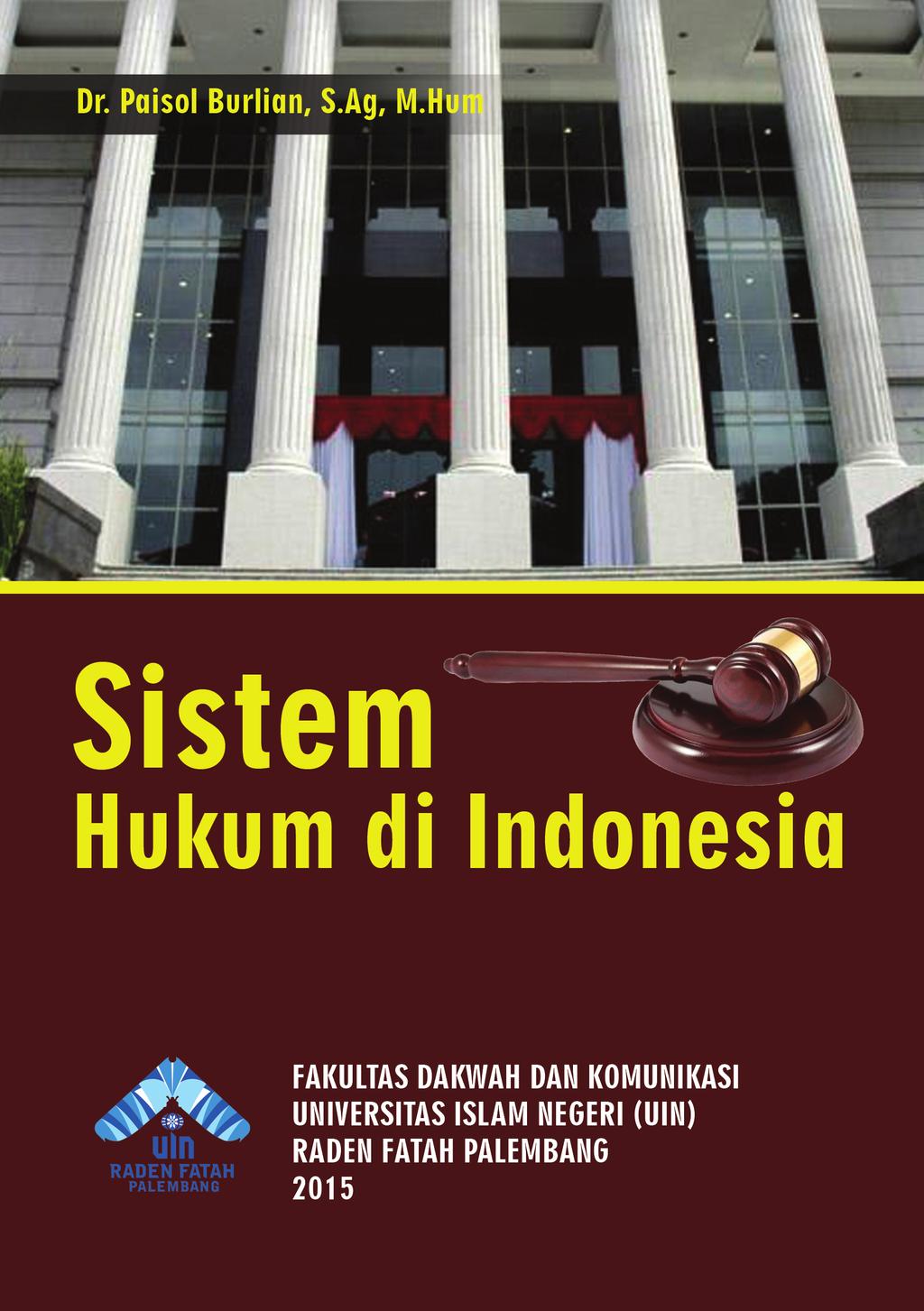 Detail Buku Sistem Hukum Indonesia Nomer 19