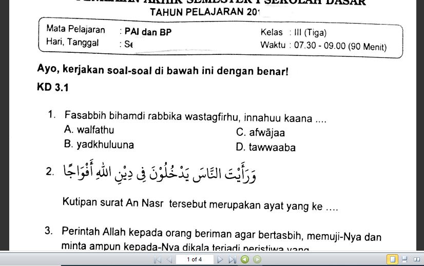 Detail Buku Siswa Agama Islam Kelas 3 Sd Kurikulum 2013 Nomer 34