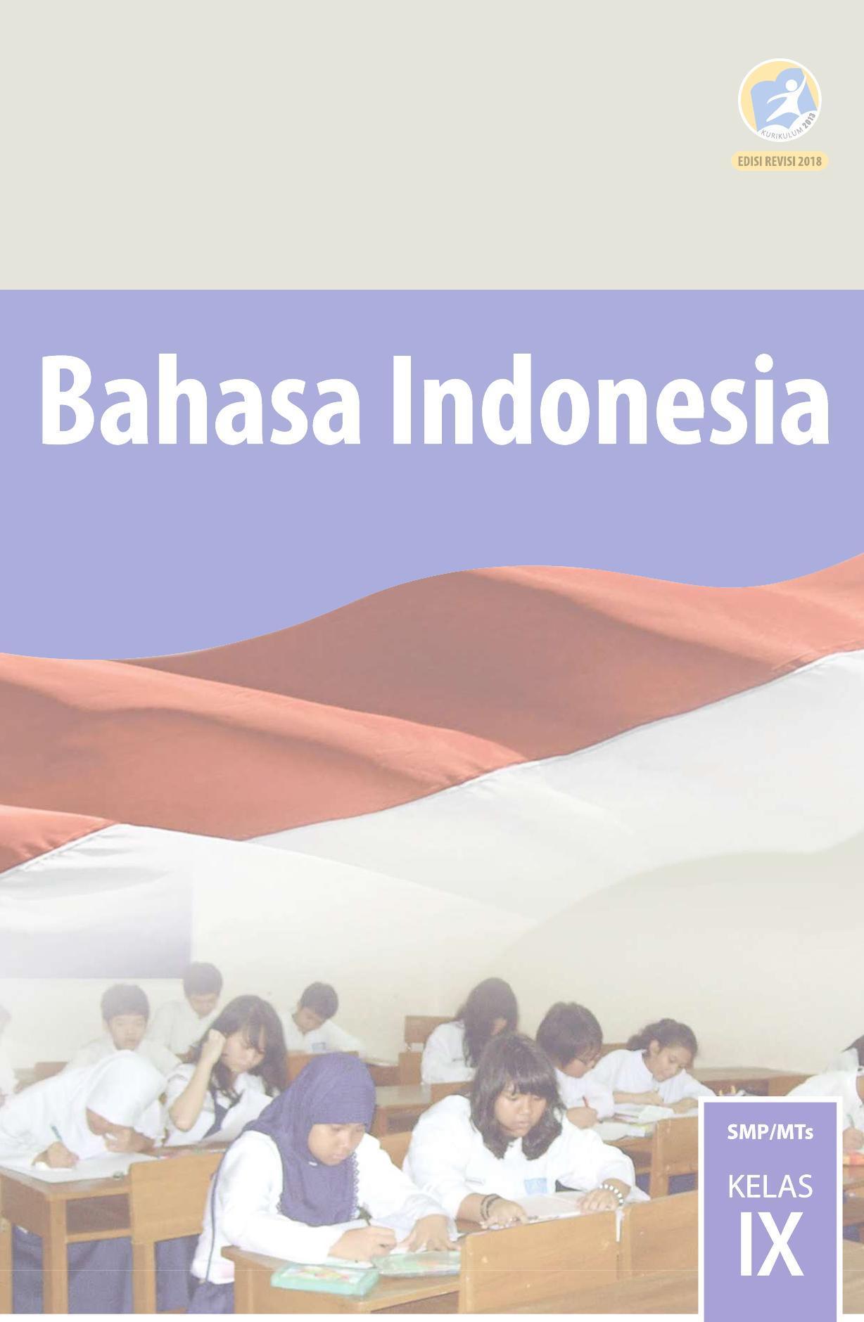 Detail Buku Siswa Bahasa Indonesia Kelas 9 Kurikulum 2013 Revisi 2018 Nomer 4