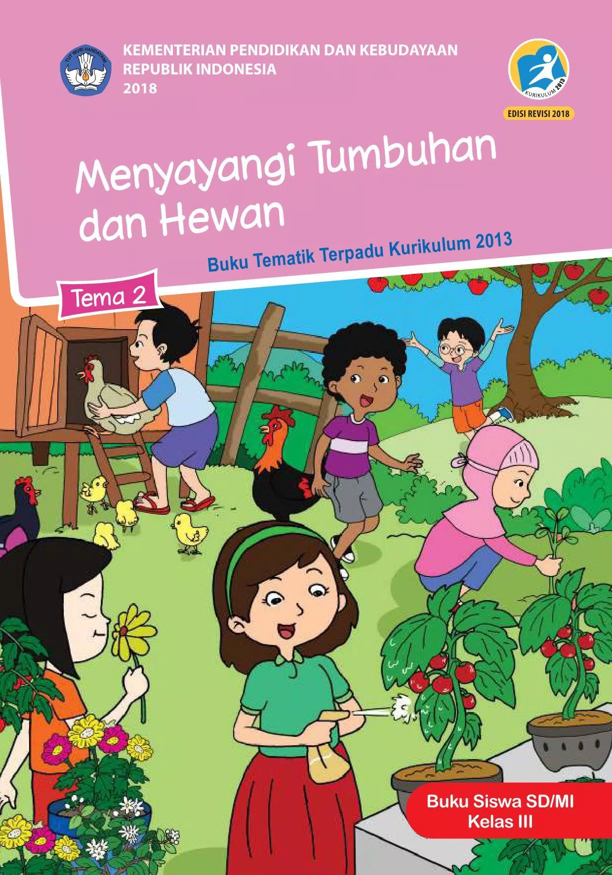 Detail Buku Siswa Kelas 1 Tema 2 Revisi 2018 Nomer 13