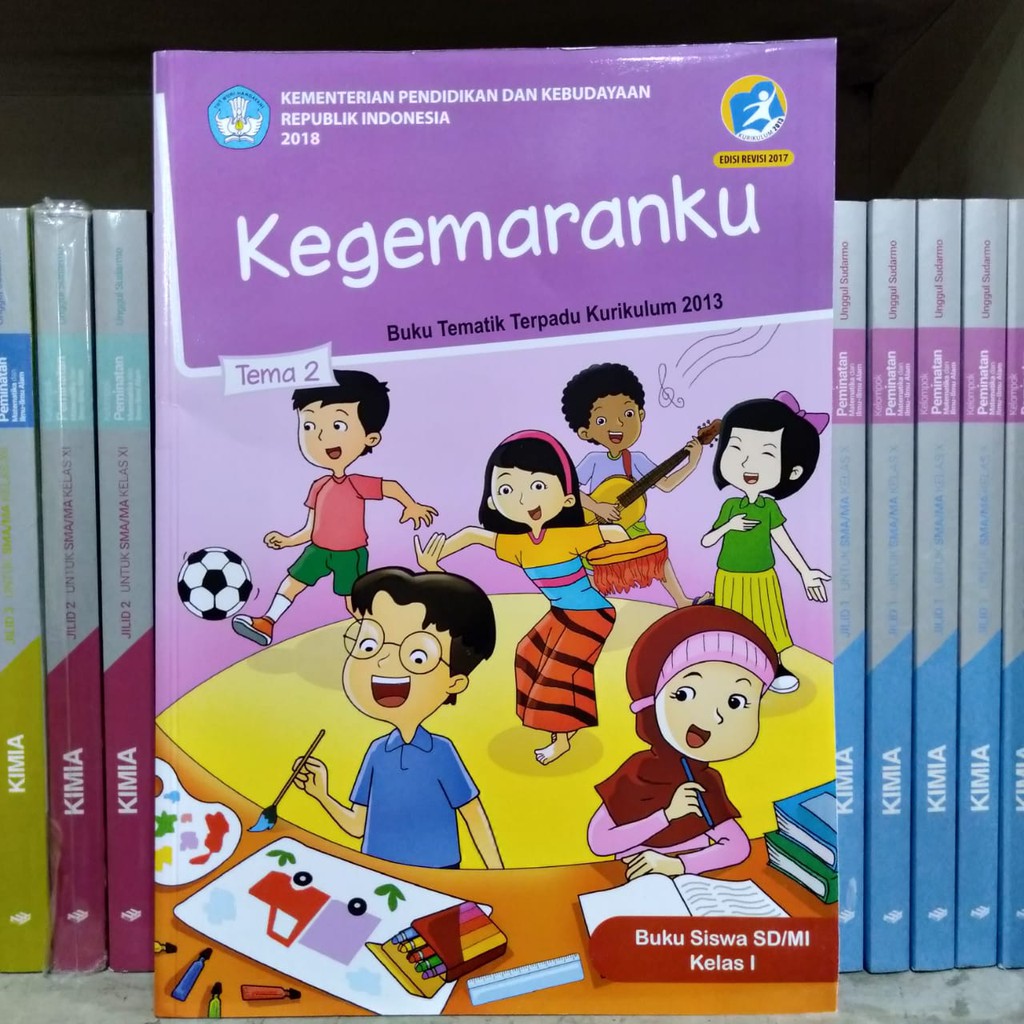 Detail Buku Siswa Kelas 1 Tema 2 Revisi 2018 Nomer 45