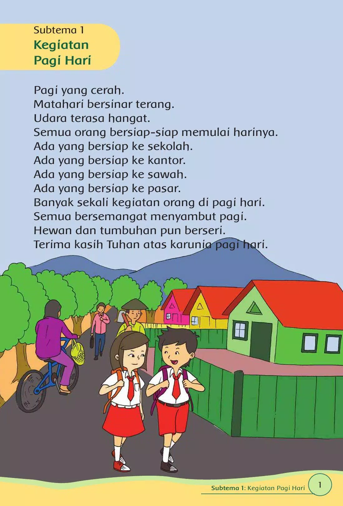 Detail Buku Siswa Kelas 1 Tema 3 Nomer 44