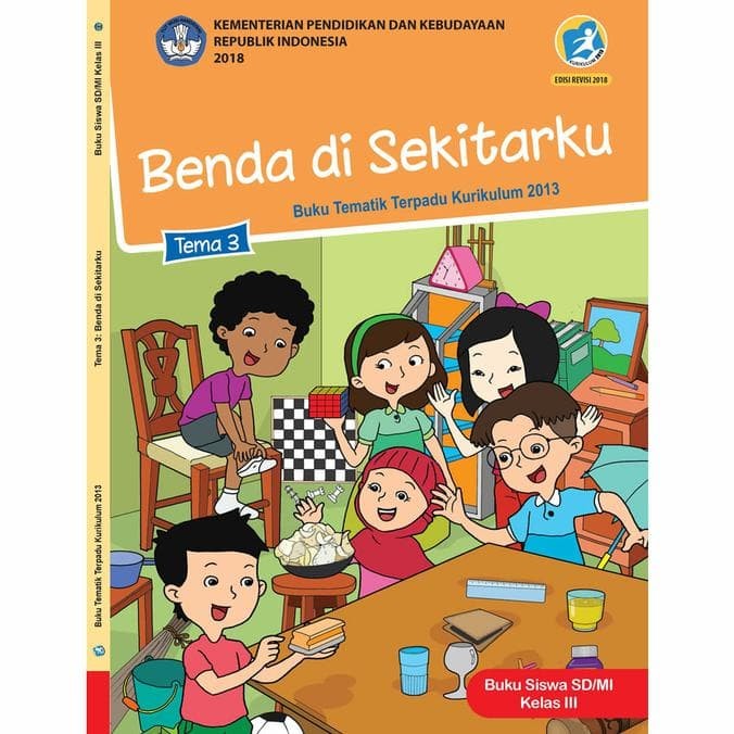 Detail Buku Siswa Kelas 1 Tema 3 Revisi 2018 Nomer 16