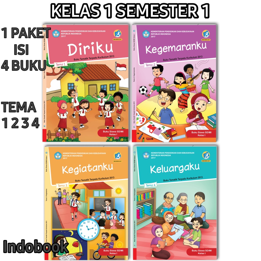 Detail Buku Siswa Kelas 1 Tema 4 Revisi 2017 Nomer 14