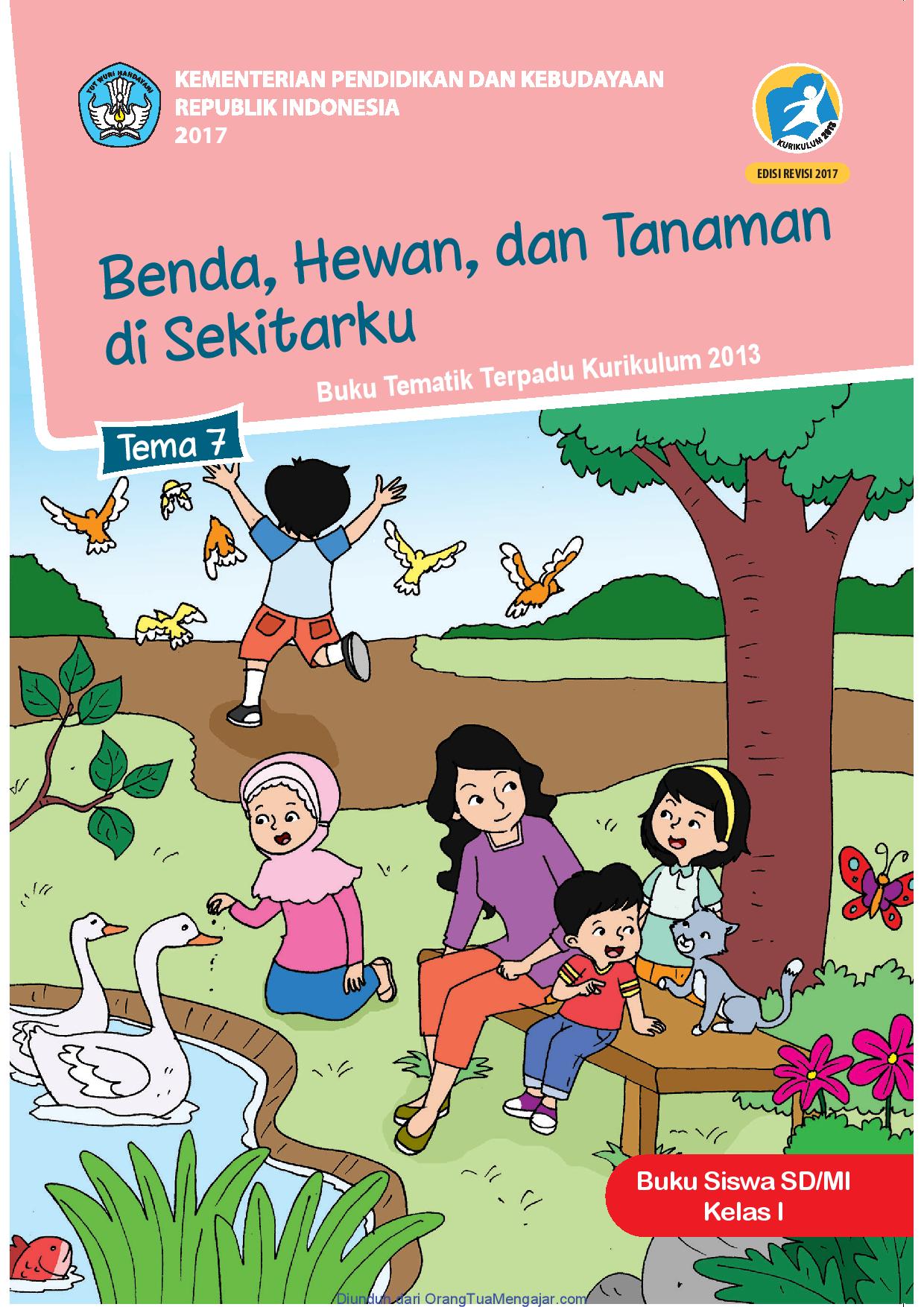 Detail Buku Siswa Kelas 1 Tema 7 Revisi 2017 Nomer 12