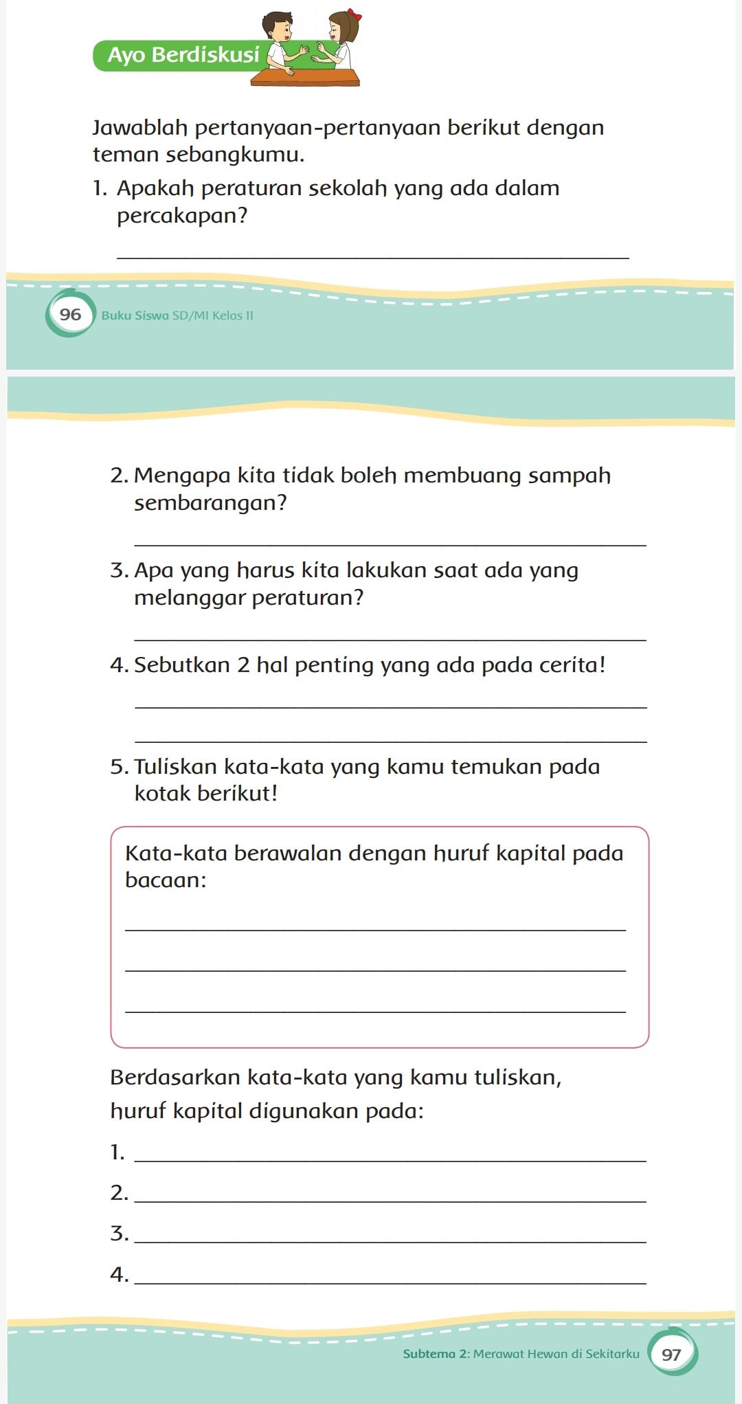 Detail Buku Siswa Kelas 2 Tema 6 Nomer 30