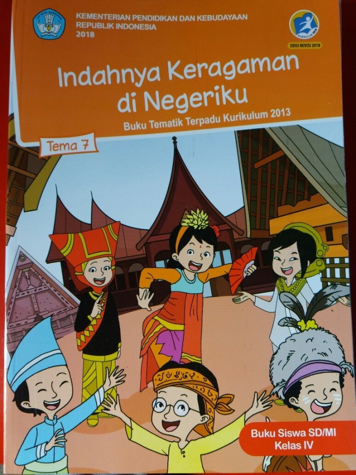 Detail Buku Siswa Kelas 4 Tema 1 Revisi 2018 Nomer 42