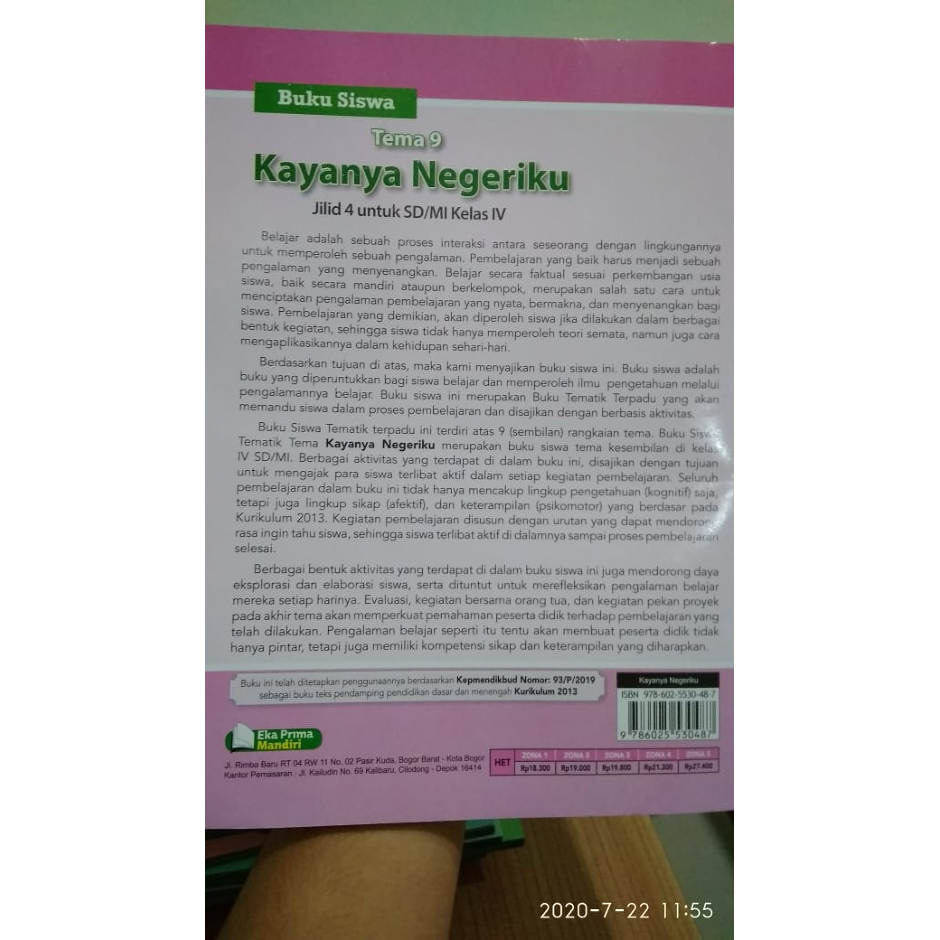 Detail Buku Siswa Kelas 4 Tema 9 Kayanya Negeriku Nomer 55