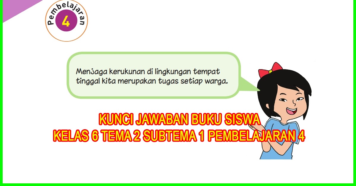 Detail Buku Siswa Kelas 6 Tema 2 Nomer 20