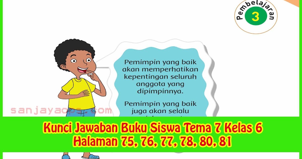 Detail Buku Siswa Kelas 6 Tema 7 Nomer 50