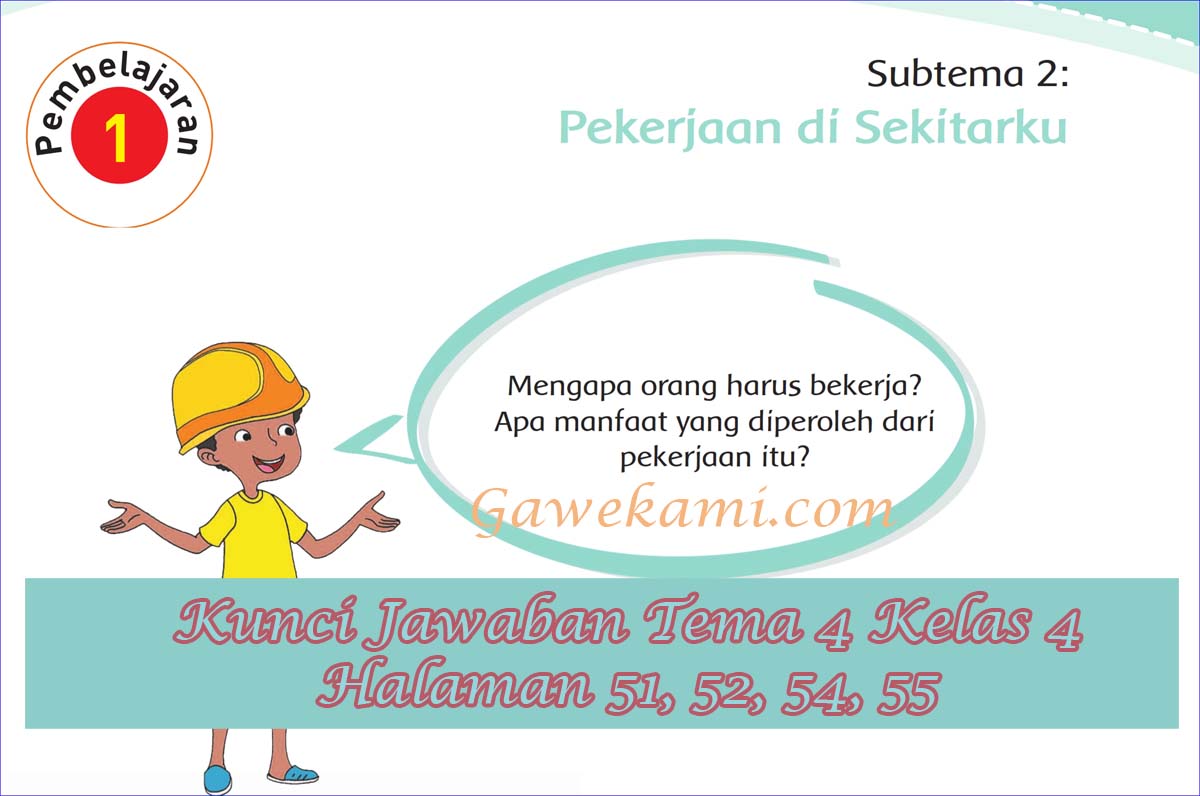 Detail Buku Siswa Tema 4 Kelas 4 Nomer 29