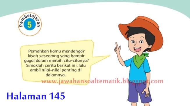 Detail Buku Siswa Tema Cita Citaku Kelas 4 Nomer 55