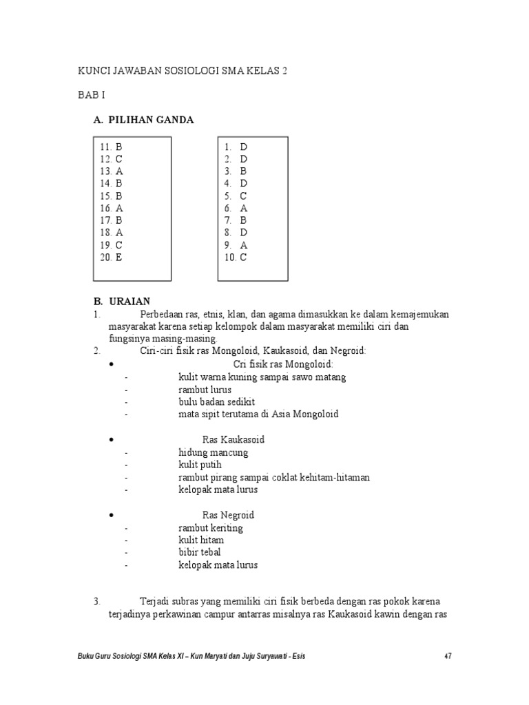 Detail Buku Sosiologi Kelas 10 Nomer 44