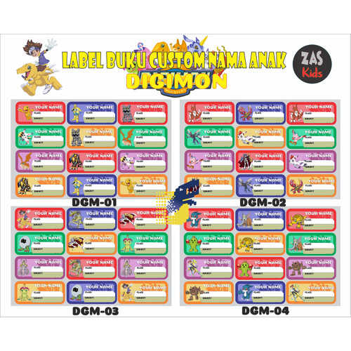 Detail Buku Stiker Digimon Nomer 22