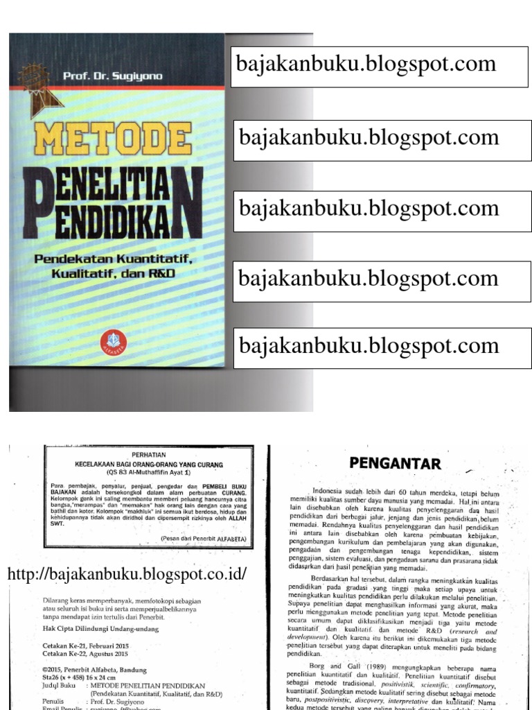 Detail Buku Sugiyono 2015 Nomer 6