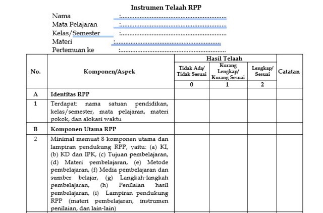 Detail Buku Supervisi Kelas Nomer 45