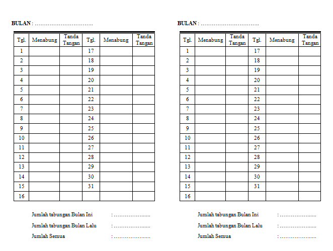 Detail Buku Tabungan Anak Sekolah Nomer 44