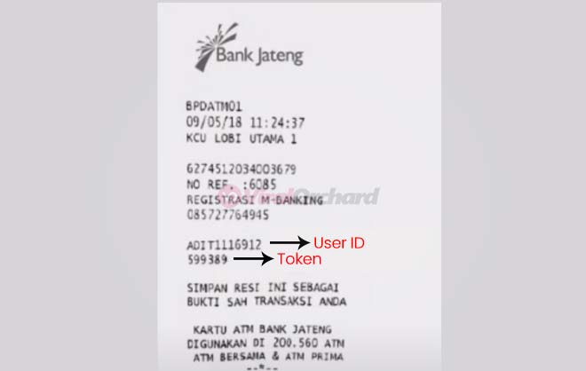 Detail Buku Tabungan Bank Jateng Nomer 33