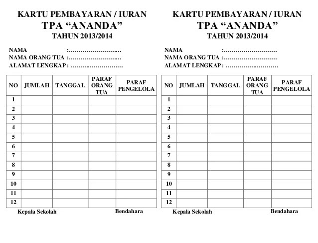 Detail Buku Tabungan Koperasi Nomer 12