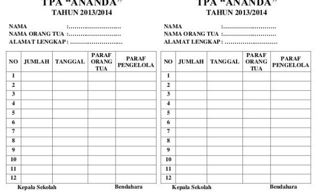 Detail Buku Tabungan Koperasi Nomer 17