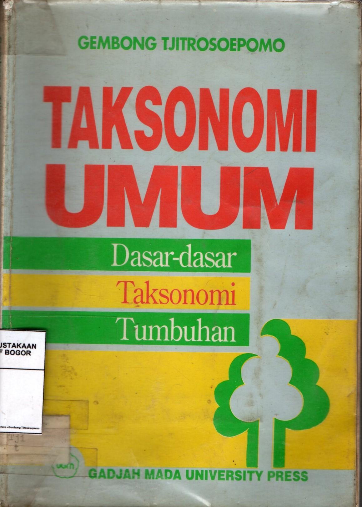 Detail Buku Taksonomi Tumbuhan Nomer 27