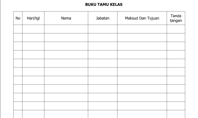 Detail Buku Tamu Umum Dan Buku Tamu Khusus Nomer 18
