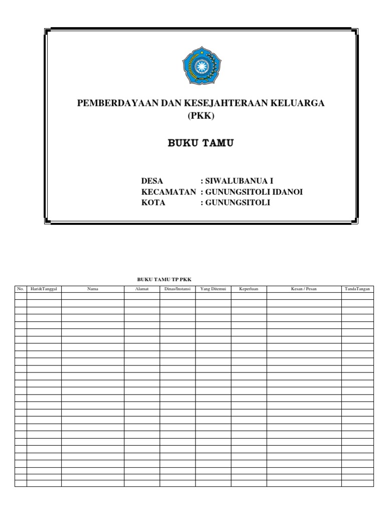 Detail Buku Tamu Umum Dan Buku Tamu Khusus Nomer 49