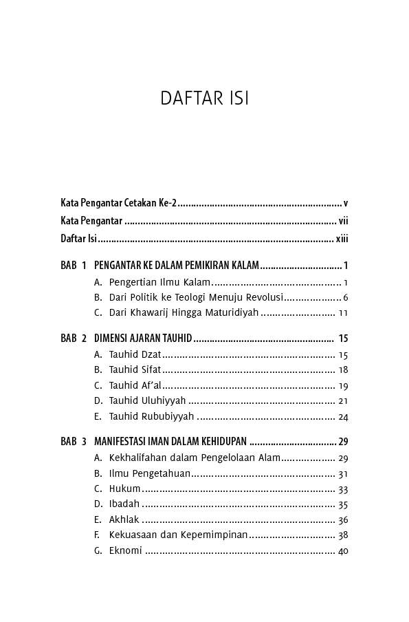 Detail Buku Tauhid Dan Ilmu Kalam Nomer 43