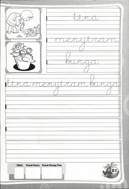 Detail Buku Tegak Sambung Nomer 6
