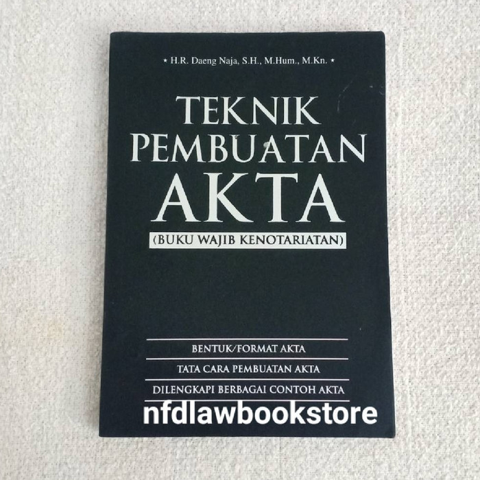 Detail Buku Teknik Pembuatan Akta Nomer 52