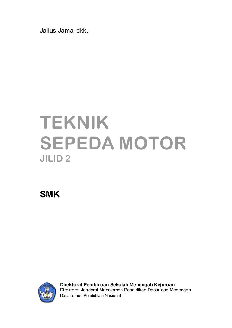 Detail Buku Teknik Sepeda Motor Jilid 2 Nomer 3