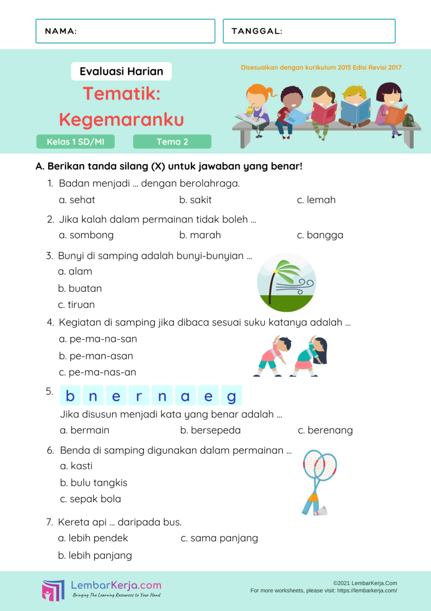 Detail Buku Tema 2 Kelas 1 Sd Nomer 50