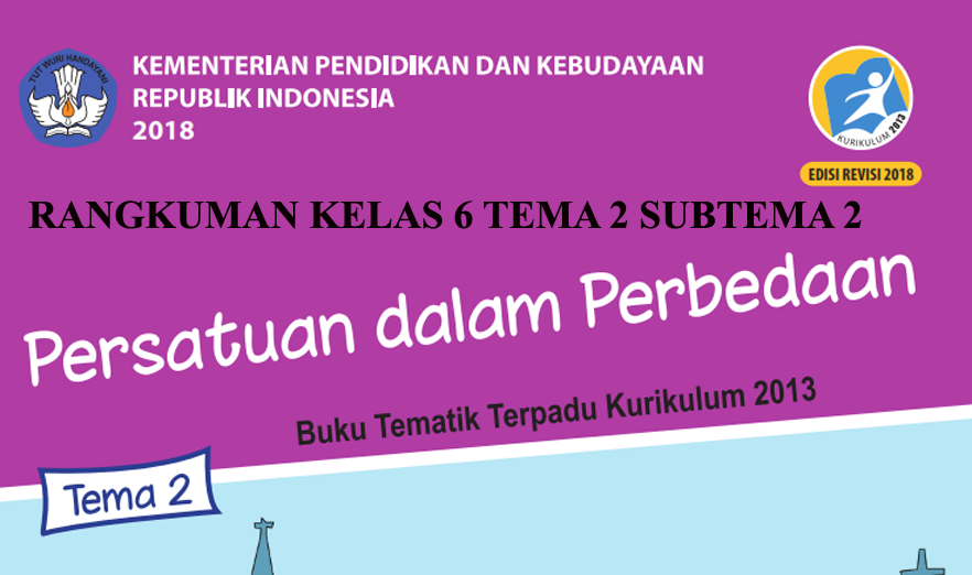 Detail Buku Tema 2 Kelas 6 Persatuan Dalam Perbedaan Nomer 31