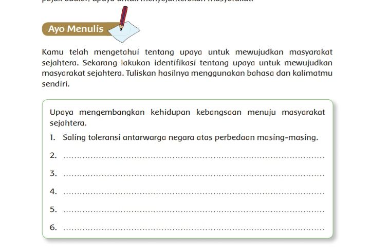 Detail Buku Tema 6 Kelas 6 Menuju Masyarakat Sejahtera Nomer 29