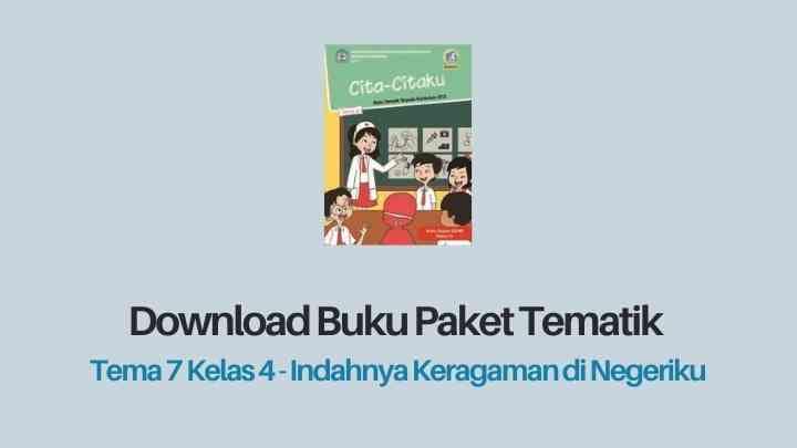 Detail Buku Tema 7 Kelas 4 Cita Citaku Nomer 9