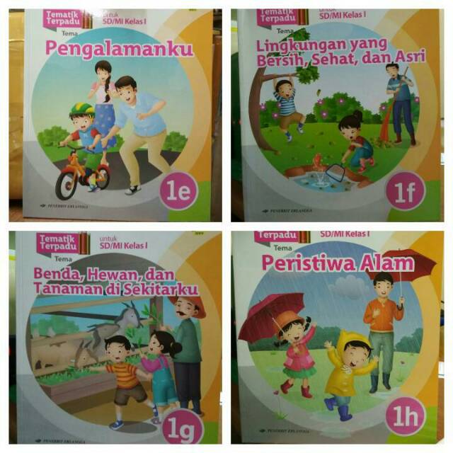 Detail Buku Tematik Erlangga Kelas 1 Nomer 4