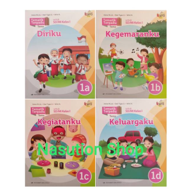 Detail Buku Tematik Kelas 1 Erlangga Nomer 4