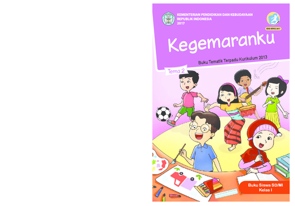 Detail Buku Tematik Kelas 1 Tema 2 Nomer 18