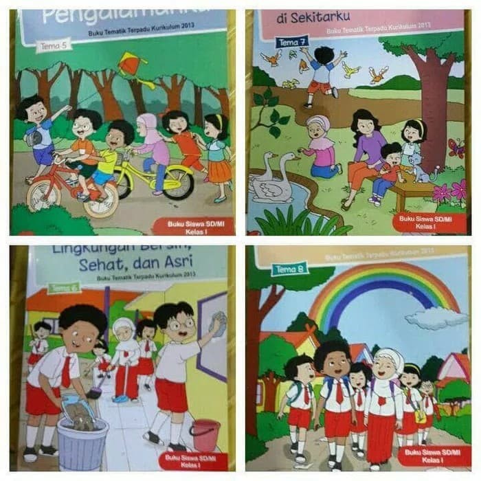 Detail Buku Tematik Kelas 1 Tema 2 Revisi 2017 Nomer 39