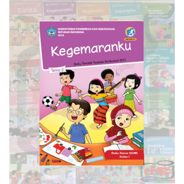 Detail Buku Tematik Kelas 1 Tema 2 Revisi 2017 Nomer 10