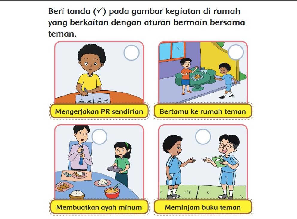 Detail Buku Tematik Kelas 1 Tema 5 Nomer 33