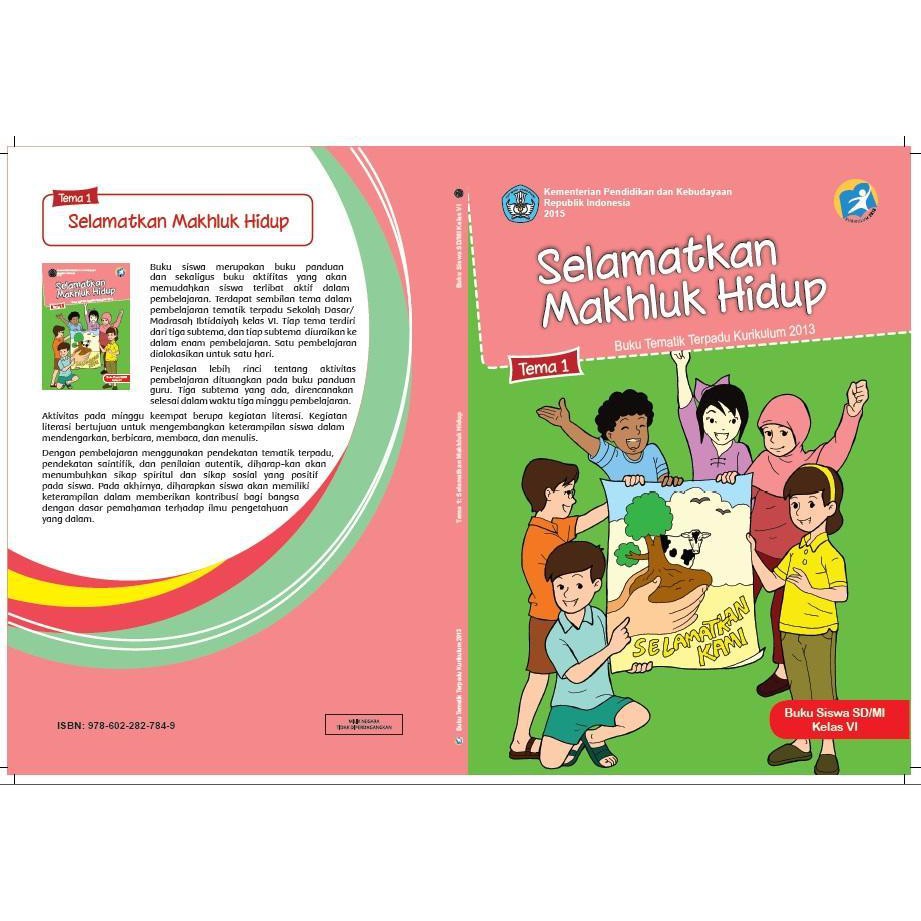 Detail Buku Tematik Kelas 1 Tema 6 Revisi 2016 Nomer 13