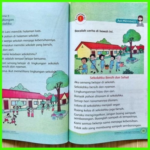 Detail Buku Tematik Kelas 1 Tema 6 Revisi 2016 Nomer 10