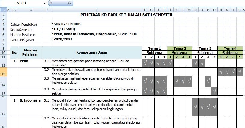 Detail Buku Tematik Kelas 3 Semester 1 Nomer 44