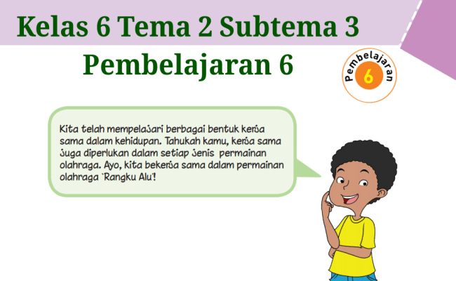 Detail Buku Tematik Kelas 6 Tema 2 Nomer 39