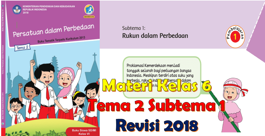 Detail Buku Tematik Kelas 6 Tema 2 Persatuan Dalam Perbedaan Nomer 43