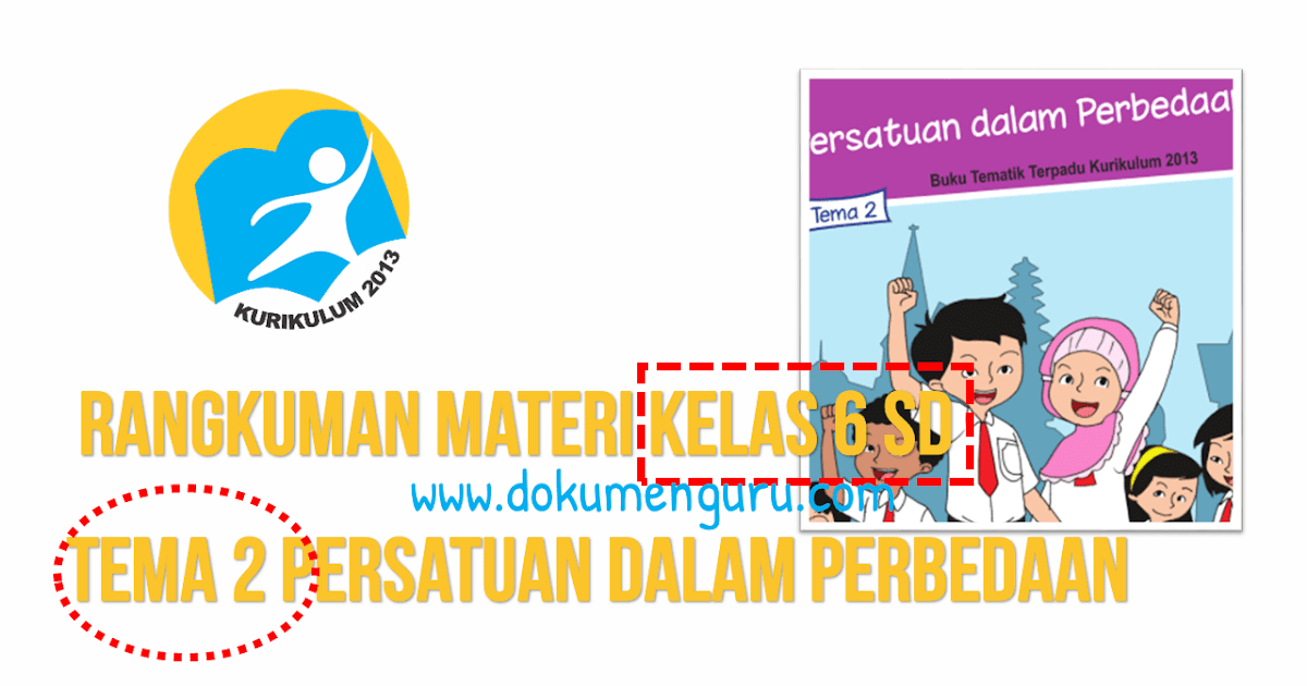 Detail Buku Tematik Kelas 6 Tema 2 Persatuan Dalam Perbedaan Nomer 51