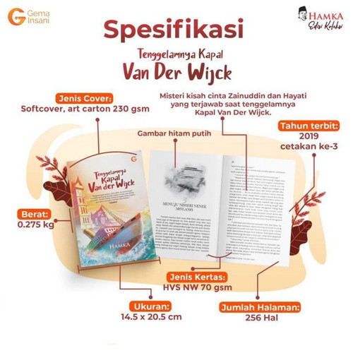 Detail Buku Tenggelamnya Kapal Van Der Wijck Nomer 45